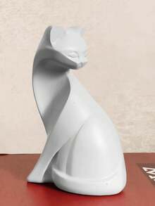 1 件粉色装饰猫雕像，斯堪的纳维亚风格猫艺术雕塑，树脂小雕像，适用于家庭和办公室装饰、房间、橱柜、书架装饰配件，完美的礼物 - 彩色 - 查看 14