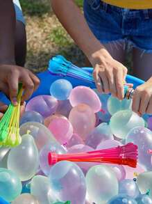 999 PCS Water Balloons Quick Fill Set,Summer Splash Fun Water Party Game,Family Outdoor Swimming Pool Water Toys,Outdoor Water Toys For Outdoor, Friends, Children Summer Fun,Kids Pools,Christmas Gifts For Kids,Kids Makeup,Kids Birthday Party,Pool Day,Kiddie Pool