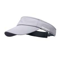1 pieza Sombrero de sol unisex para deportes al aire libre, talla ajustable, tela transpirable, gorra ligera y de moda con parte superior abierta