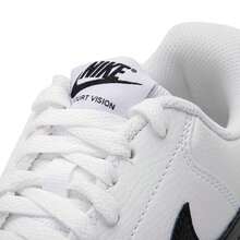 Nike 男士 Court Vision Low Next Nature 运动鞋，休闲运动鞋 DH2987-101 - 白/黑 - 查看 7