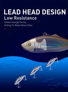 KINGDOM Kingdom VIB 60mm 75mm Fishing Lures Sinking Artificial Bait Good Action Wobblers Lure Fishing Swim Hard Baits For Ice Fishing