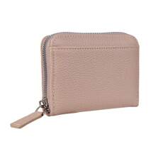 1pc Japanese Style Compact Coin Purse, Minimalist Fashion Large Capacity Women Wallet, Lichee Texture Zipper Accordion Card Holder, Suitable For Girls, Ladies, Office Workers And White Collars, Great For Work, Business Trip, Commute, Outing, Travel