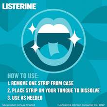 Listerine Cool Mint PocketPaks Portable Breath Strips For Bad Breath, Fresh Breath Strips Dissolve Instantly To Kill 99% Of Bad Breath Germs* On-The-Go, Cool Mint, 24-Strip Pack, 3 Pack - 24 Count (Pack Of 3) - View 3