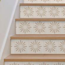 10 piezas de 15x15cm Pegatinas de azulejos de terracota en forma de sol estilo bohemio, autoadhesivas, impermeables, de vinilo, para decorar la pared, escaleras, cocina, baño, etc.