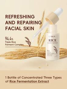 LAIKOU 五件套来口抗氧化大米护肤套装，包含SPF 50+防晒霜、保湿爽肤水、柔滑面霜、温和洁面乳和抗衰老紧致精华。送给妈妈的绝佳礼物，面部护理SPA。 - Toner & Cream & Ceanser & Sunscreen & Serum - 查看 6