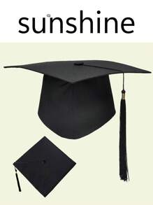 Mehrere erwachsene Geschenkabsolventen-Mützen, einfarbige Bachelor-Kappen für Absolventenfeier, Fotosession und Jugendliche, Mode Absolventen Kappen mit Quaste, besonderes Erwachsenen-Geschenk