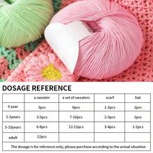 1/3/5 X 50g Ball 100% Cotton Yarn DK Double Knitting Washabled Wool Crochet - Aqua Green - View 3
