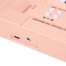 Piano eléctrico con teclado musical BF‑3738C de 37 teclas para principiantes. Instrumento educativo. - Naranja - Ver 4