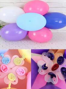 5/25/30pcs Flower Balloon Clips, Balloon Connectors Fasteners Accessories For Christmas Party, New Year Party, Valentine's Day, Birthday, Wedding Balloon Decor, Party Decoration Supplies