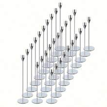 3pcs/30pcs Set Cone Candle Holders, Black, Silver, Rose Gold, Gold Metal Candle Stands Suitable For Weddings, Parties, Fit Candles & LED Candles 1.91cm Thick Home Decor Halloween Decor Fall Decor Room Decor