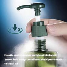 1 件 100/150/250/450ml 浴室可填充瓶、旅行装喷雾瓶、PET 碳粉喷雾器、香水瓶、大容量沐浴露洗发水液体皂分配器泵瓶、可重复使用可填充小空瓶返校 - 彩色 - 查看 5