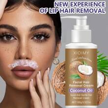 Xioimy XIOIMY 100g Coconut Depilatory Cream, Painless & Non-Irritating Hair Removal, Fast Depilation, No Black Spots, Suitable For Body, Legs, Armpits And Private Areas, Summer Depilation, Depilatory Cream, Body Hair Removal