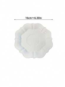 1 Pc French High-End Embossed Floral Lace Design Coffee Cup & Saucer Set, Elegant Afternoon Tea And Latte Cup Back To School - White - View 10