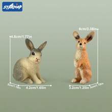 Realistic Farm Animal Figurines Toys Set, Plastic Learning Educational Playset Animal Themed Party Supplies For Easter Egg Birthday Christmas,Farm World - Pig, Goose, Chicken, Duck, Dairy Cow, Donkey, Water Buffalo, Sheep, Rabbit, Dog, Cat, Parrot Farm Animal Toys For Kids Girls Boys Ages 3+