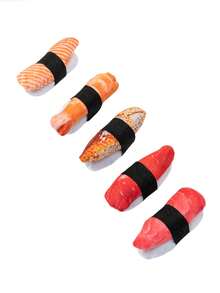 2pcs/Set, Random Sushi Cat & Cat Self-Amusement Plush Toys, Realistic Simulation Sushi Cat Accessories For Pets - Multicolor - View 9