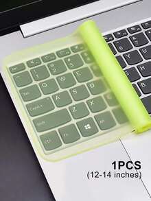 Cubierta de teclado para portátil, protector de teclado de silicona de 12 a 14 pulgadas, piel de teclado a prueba de polvo con diseño de dibujos animados, película de teclado transparente, ajuste universal