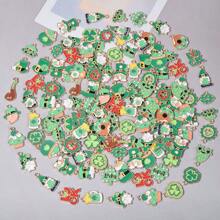 20/50 Pcs/Pack Assorted Romantic Pink Heart, Bow, Shamrock, Lucky Charm, Flower Enamel Charms, Pendants Suitable For DIY Jewelry Making, Craft Projects