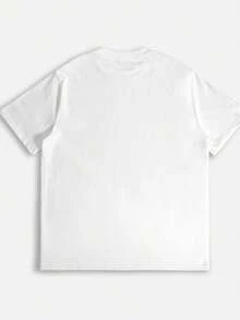 Women's Pure - Cotton White T - Shirt: Empowering Anti - Hate Quote Tee   Graphic Short Sleeve Top,Valentine's Gift Casual Tee,Green Shamrock Print Tee - 白色 - 查看 2