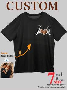 Custom Photo Men's T-Shirt - Upload Your Design! Personalized Graphic Tee For Him, Boyfriend Gift. Streetwear, Minimalist Style - Soft Shirt. Unique Birthday, Vacation, Sports