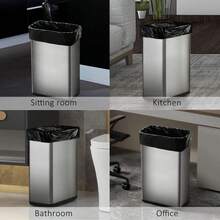 8 Gallon 40 Counts Strong Medium Trash Bags Garbage Bags By Teivio, Bathroom Tra - 1 - Xem 5