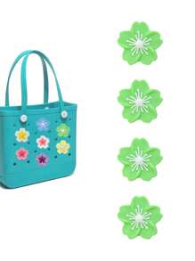 16pcs/8pcs/4pcs/1pc 7-Color Begonia Flower DIY Bag Decor, Bag Accessories, Begonia Flower Decor