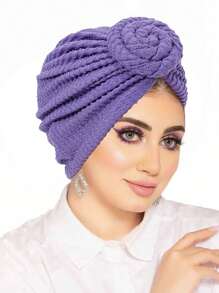1 buc. Turban elastic pentru femei - Design răsucit, pălărie ușoară și caldă de iarnă pentru petreceri dansante și ieșiri casual, opțiuni multicolore (doar spălare manuală), accesoriu elegant pentru cap, eșarfă versatilă, croială perfectă