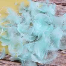 Set de 100 piezas de plumas de color rosa degradado suaves y esponjosas - Decoraciones de boda, fondos de escenario, suministros para fiestas que pueden usarse para hacer atrapasueños de bricolaje, sin caja de regalo - Multicolor - Ver 7