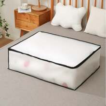 1/2/3pcs Quilt Storage Bag Translucent Visible Clothes Quilt Storage Box PEVA Dustproof And Moisture-Proof Moving Packing Bag