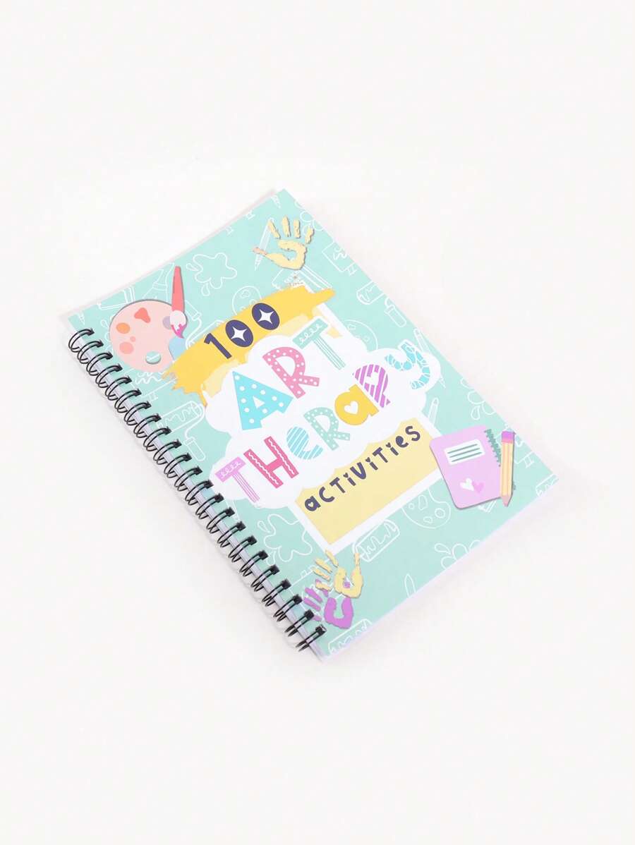 1pc Art & Emotion Guide Notebook, Therapy Activity Planner, Mental Health Treatment Planner