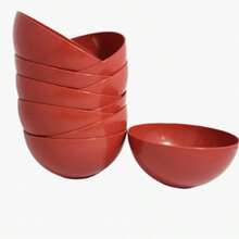 Kit 10 Units Plastic Bowls 370ml - Rojo - View 1