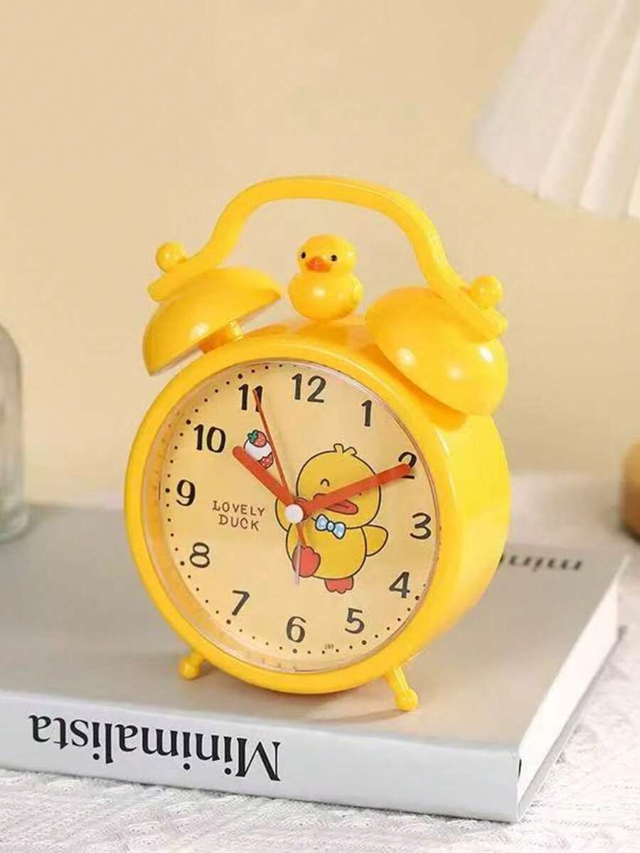 Round Alarm Clock And Clock Chicken Design