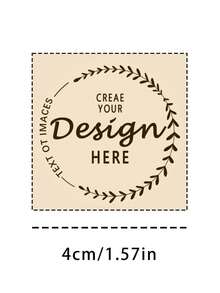 24-1000pcs Customized Labels - Waterproof Stickers With Any Design, Image, Logo, Text, Personalized Thank You Labels, Company Logo, 100pcs Labels, Seals, No Iron - Square - View 4