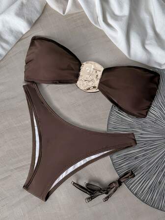 Bikinx Bikini de mujer estilo sólido sexy estilo europeo/americano para el verano