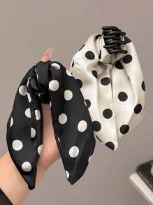 2 pièces/1 pièce Pince à cheveux chic à pois pour femmes, épingle à cheveux minimaliste élégante de haute qualité, convenant pour le quotidien, les fêtes, le travail, les voyages, le lavage du visage, le maquillage, assortissant les tenues. Pinces à cheveux, pinces à mâchoire, pinces à cheveux, clips à cheveux, attache-cheveux