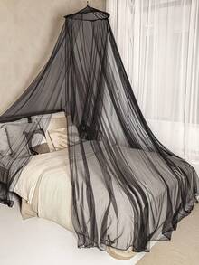 Mosquitera colgante transpirable,mosquiteros con cubierta  cama, decoración habitaciones con cubierta cama,camping al aire libre, toldos colgantes protegidos por insecto - Negro - Ver 6