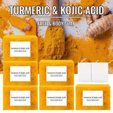 6pcs Lemon Turmeric Soap Nets Honey Glow Lemon Turmeric Soap Turmeric And Kojic Soap Honey Glow Turmeric Soap Bar Lemon Kojic Soap For All Skin Evens Out Skin Tone For Face Body - 黃色 - 查看 8