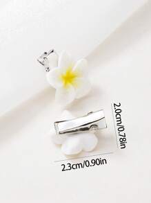 Set de 20 pinzas para el cabello de niña bebé/niños con flores de colores de caramelo aleatorios, diseño lindo de princesa con margaritas pequeñas, adecuadas para uso diario