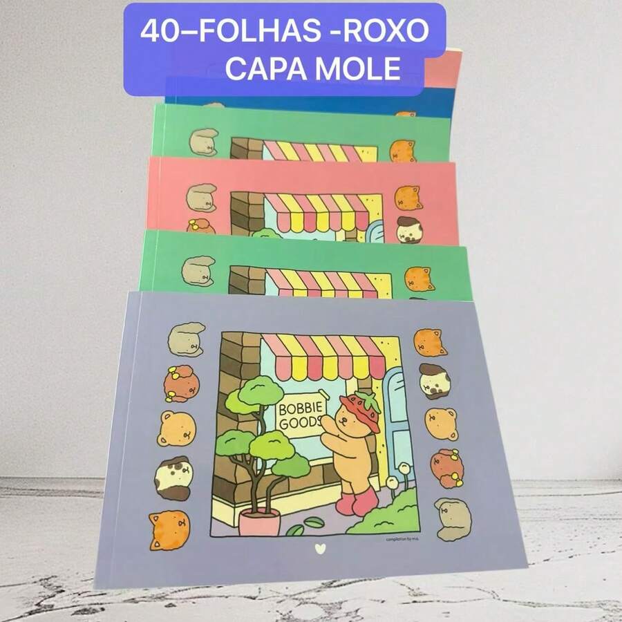 Coloring Book Drawing With 50 100 Or 170 Sheets - Bobbie Good ROXO 40 Pages - View 1