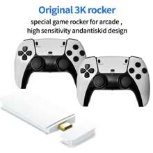 YIYI Handhedl Mini Retro Game Stick Game Console, 4K Output & Wireless Controller Plug And Play Video Game Console With 20000+ Games / 30000+ Games, Arcade Gaming Console(64G/128G)