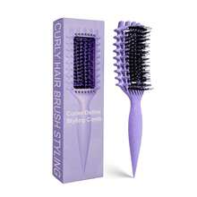 Curly Hair Brush Candybrush Curl Defining Brush Detangling Shaping And Defining Curls Women, Men, Wet & Dry Hair (Purple) - Matte Pink - 查看 1
