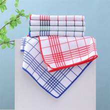 4/8 piezas Servilletas a cuadros rojos y azules estilo europeo, Toallas de cocina estilo Ins