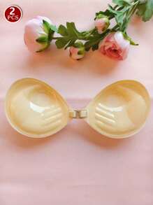 Adhesive Bra 3CM Thickness, Small Chest Backless Strapless Dress Invisible Bra, Reusable Breast Augmentation Bra,