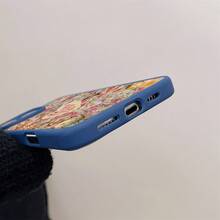 The Latest Aesthetic Transparent Macaron Magnetic Phone Case In 2025, Featuring A Flower Heart Jesus Pattern. Made Of Acrylic, It Is Shockproof And Drop-Resistant. It Is Applicable To Mobile Phones 16 15 14 13 12 11 Pro Max Plus And Can Be Given To Family Members/Friends/Best Friends - 藍色 - 查看 6