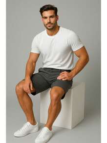 Bermuda Masculina de Brim 100% algodão - Modelo Casual Shorts Mauricinho