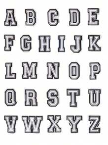 6 Pcs Alphabet Letter Series Shoe Charms For Clogs Sandals, PVC Shoe Decorations Accessories For Christmas, Birthday, Party, Gift Shoes Pins For Teens Men Women And Adults Summer, School
