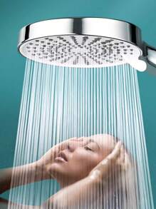 Ducha de mano de alta presión con 3 funciones, con manguera de acero inoxidable de 1.5m/59 pulgadas y soporte adhesivo para pared