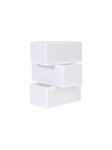 1pc Oxford Cloth Washable Uncovered Storage Box, Solid Color Minimalist Design, Organizer For Underwear, Miscellaneous Items, Cosmetics, Stationery, Desk Organization