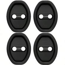4 Pieces Of Silicone Car Door Lock Protection Sleeves, Rust Proof And Noise Reducing Interior Accessories, Suitable For All Car Models, Durable And Quiet Car Interior Accessories