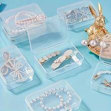 13pcs Transparent Plastic Storage Containers - Multipurpose Small Organizer Boxes For Jewelry, Beads, Hardware, Crafts And Sewing Supplies - Clear Craft Storage Boxes - Transparent - View 6