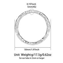 1 pieza Nuevo accesorio de moda para orejas estiradas, aro de acero inoxidable simple para dilataciones de oídos, kit de dilatación de joyería para mujeres